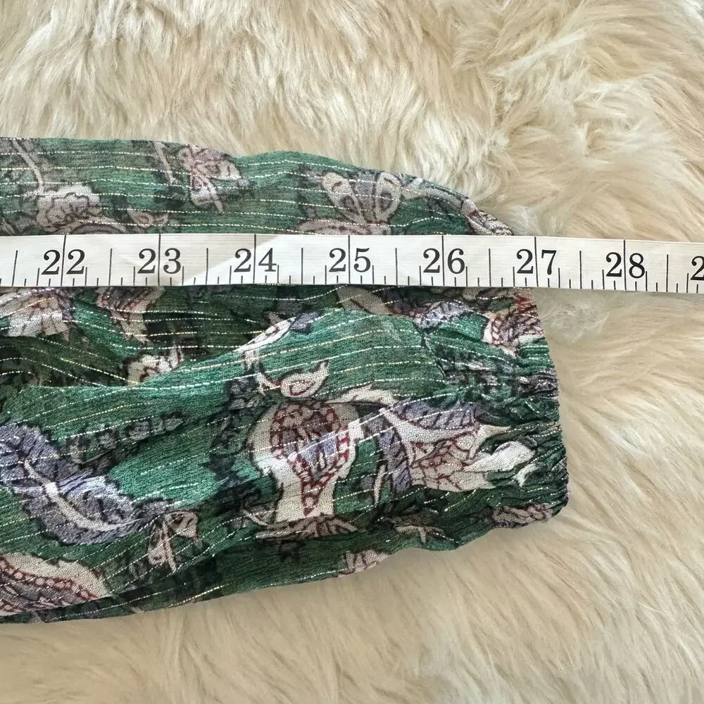 Hemant & Nandita Paisley Print Lisa Short Dress Small NWOT